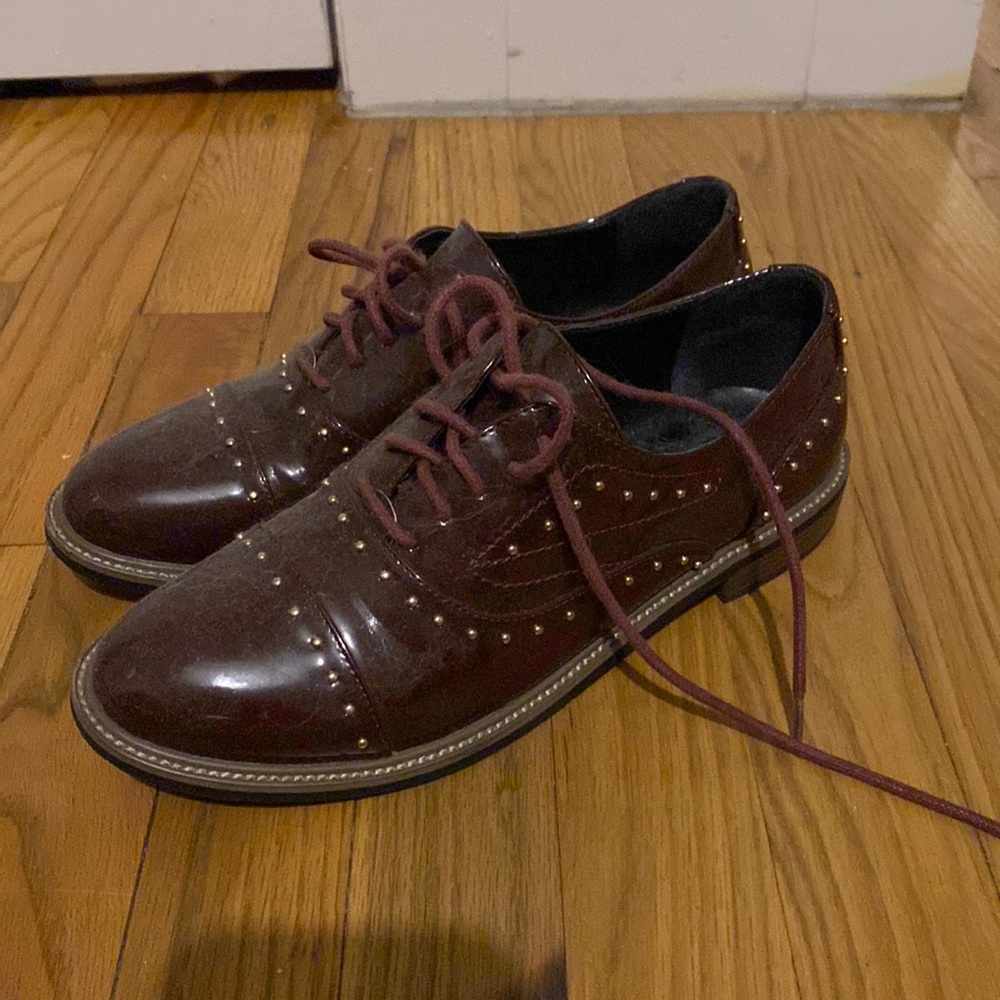 Vivian Lee studded oxfords